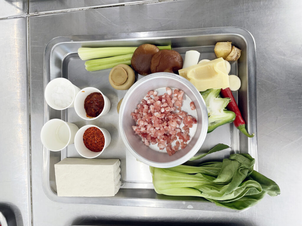 중식조리기능사 마파두부 채소볶음 실기 재료