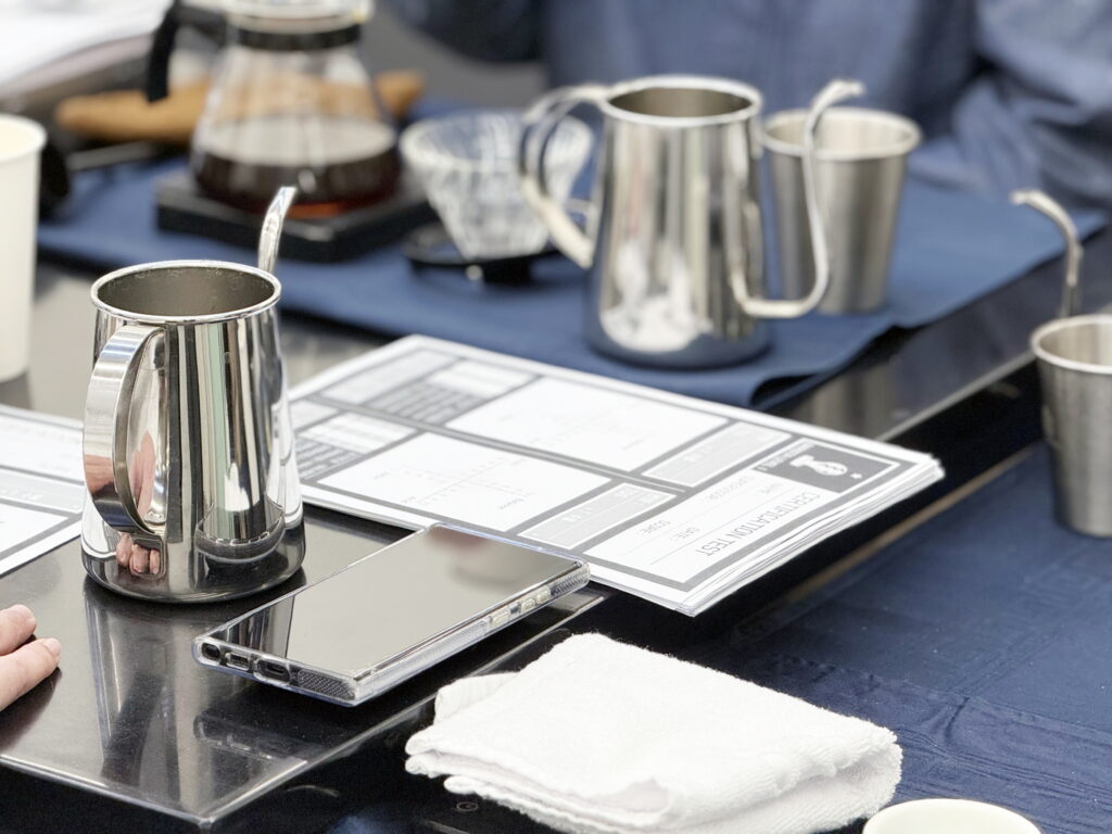 바리스타학원 GCS 자격증 센서리 커핑 평가표 및 커피학원 실습 도구