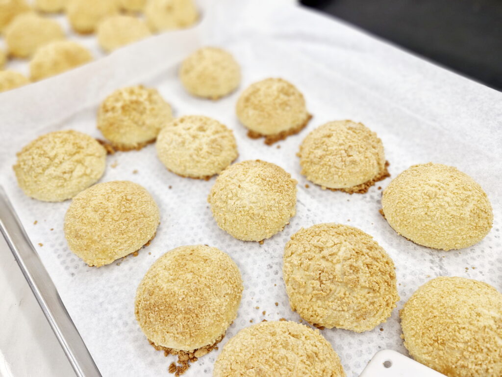 제과제빵 자격증 제빵기능사 완벽한 소보로빵 완성품